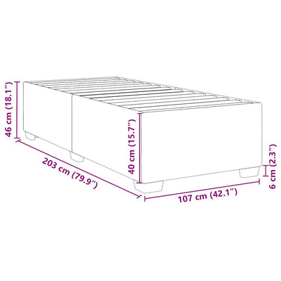 Bed Frame without Mattress Black King Single Fabric Payday Deals