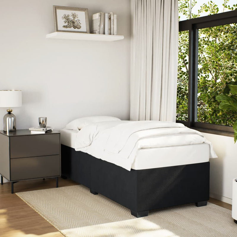 Bed Frame without Mattress Black King Single Velvet Payday Deals