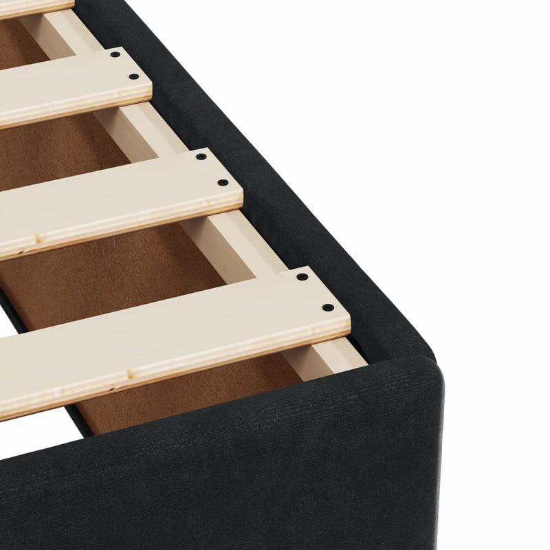 Bed Frame without Mattress Black King Single Velvet Payday Deals