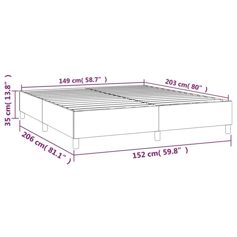 Bed Frame without Mattress Black Queen Velvet Payday Deals