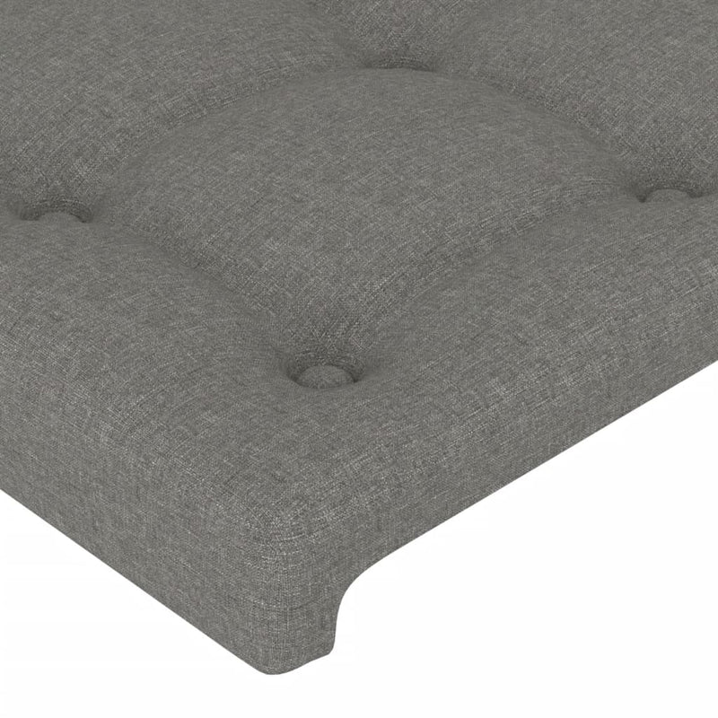 Bed Frame without Mattress Dark Grey 107x203 cm King Single Size Fabric Payday Deals
