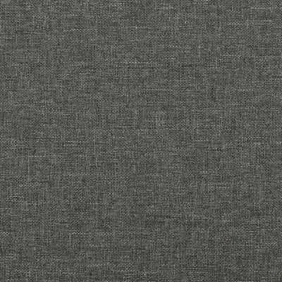 Bed Frame without Mattress Dark Grey 137x187 cm Double Fabric Payday Deals