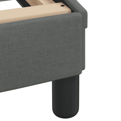 Bed Frame without Mattress Dark Grey 137x187 cm Double Fabric Payday Deals