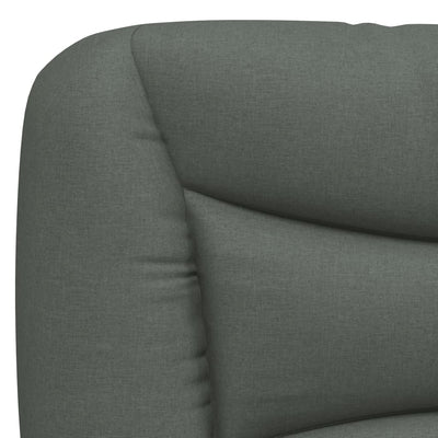 Bed Frame without Mattress Dark Grey 137x187 cm Double Fabric Payday Deals