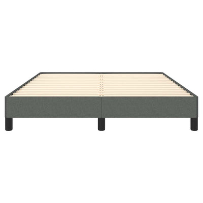 Bed Frame without Mattress Dark Grey 137x187 cm Double Fabric Payday Deals