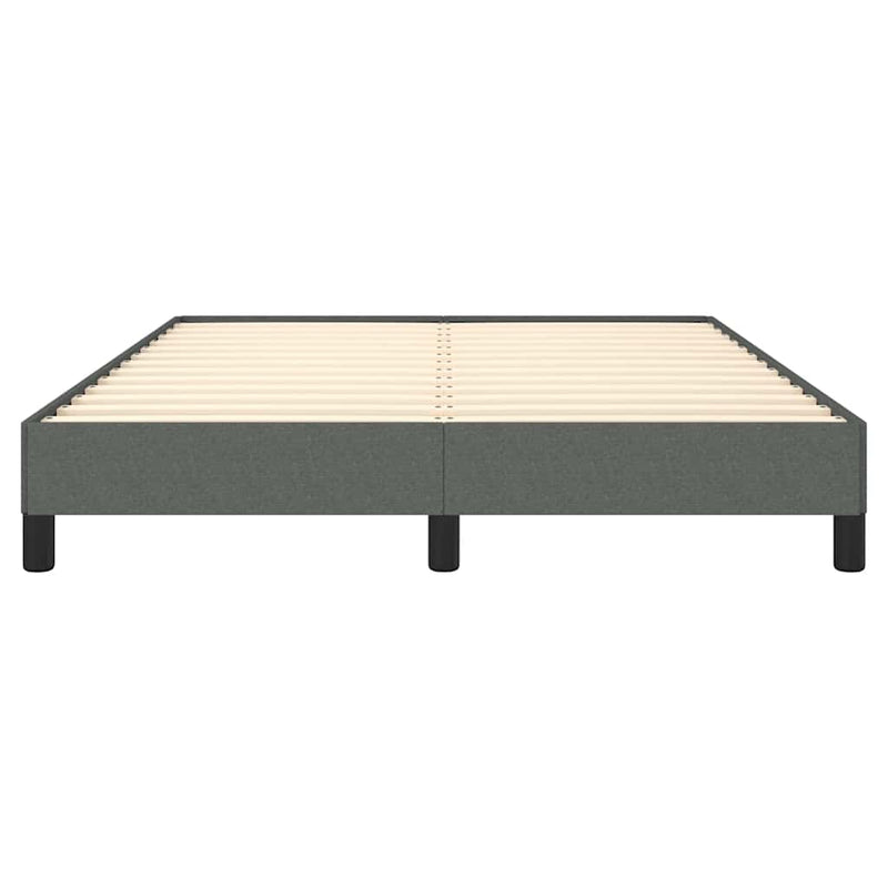 Bed Frame without Mattress Dark Grey 137x187 cm Double Fabric Payday Deals