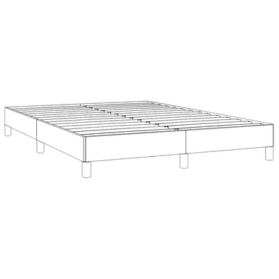 Bed Frame without Mattress Dark Grey 137x187 cm Double Fabric Payday Deals