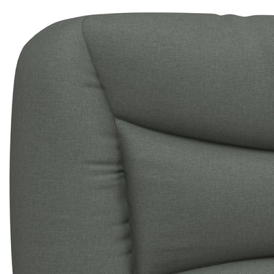 Bed Frame without Mattress Dark Grey 152x203 cm Queen Fabric Payday Deals