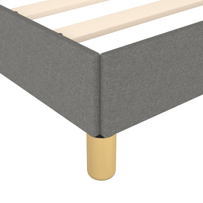 Bed Frame without Mattress Dark Grey 152x203 cm Queen Fabric Payday Deals