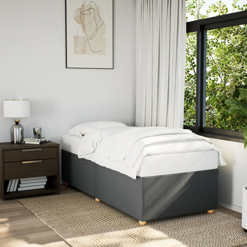 Bed Frame without Mattress Dark Grey King Single Fabric Payday Deals