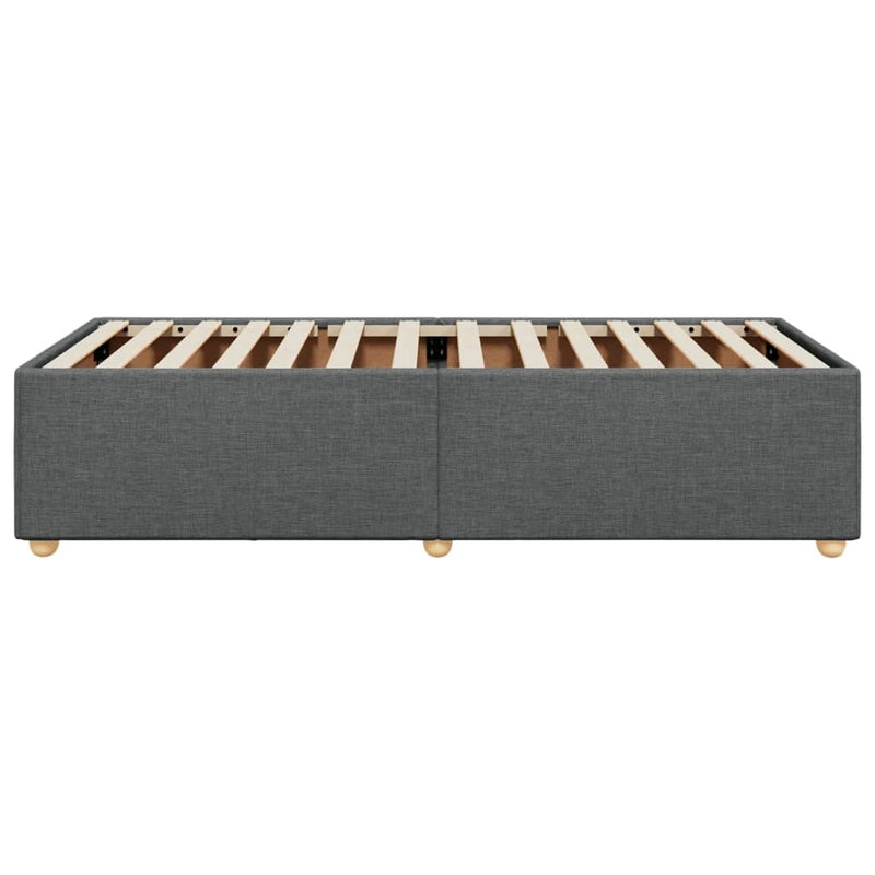 Bed Frame without Mattress Dark Grey King Single Fabric Payday Deals