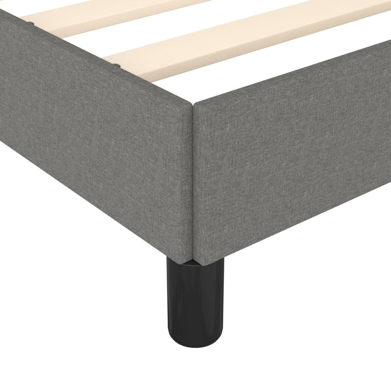 Bed Frame without Mattress Dark Grey King Single Fabric Payday Deals