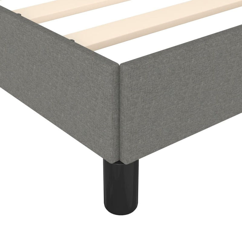 Bed Frame without Mattress Dark Grey King Single Fabric Payday Deals