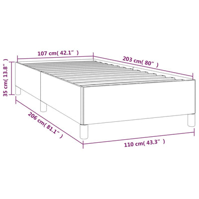 Bed Frame without Mattress Dark Grey King Single Fabric Payday Deals