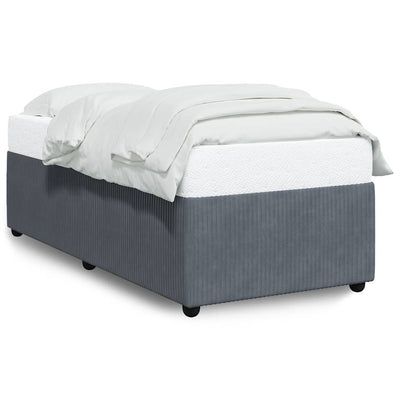 Bed Frame without Mattress Dark Grey King Single Velvet Payday Deals
