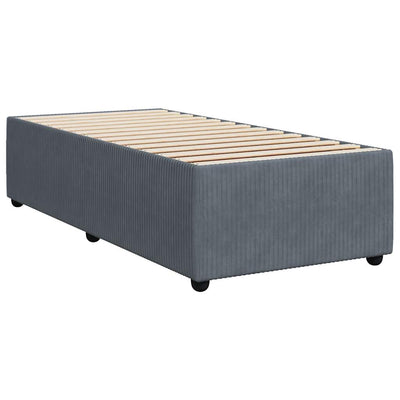 Bed Frame without Mattress Dark Grey King Single Velvet Payday Deals