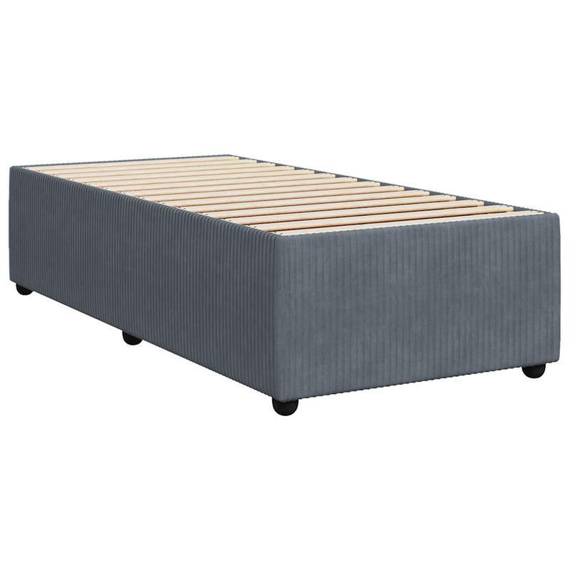 Bed Frame without Mattress Dark Grey King Single Velvet Payday Deals