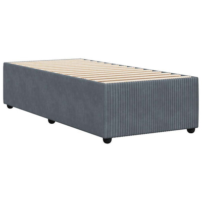 Bed Frame without Mattress Dark Grey King Single Velvet Payday Deals