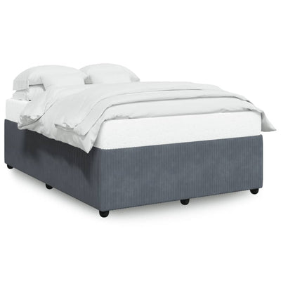 Bed Frame without Mattress Dark Grey Queen Velvet Payday Deals