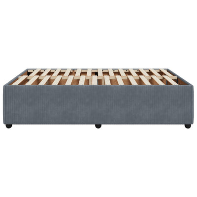 Bed Frame without Mattress Dark Grey Queen Velvet Payday Deals