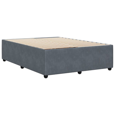 Bed Frame without Mattress Dark Grey Queen Velvet Payday Deals
