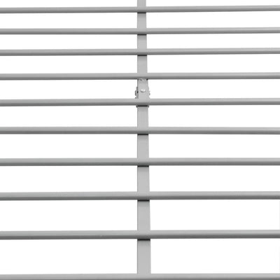 Bed Frame without Mattress Grey Metal Double Size Payday Deals