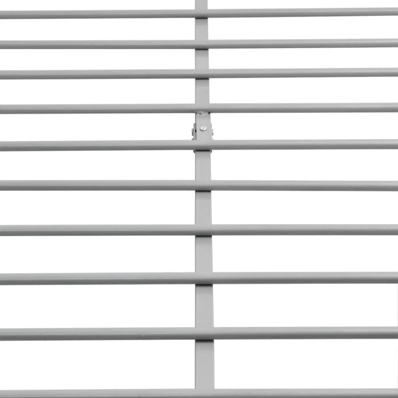 Bed Frame without Mattress Grey Metal Double Size Payday Deals