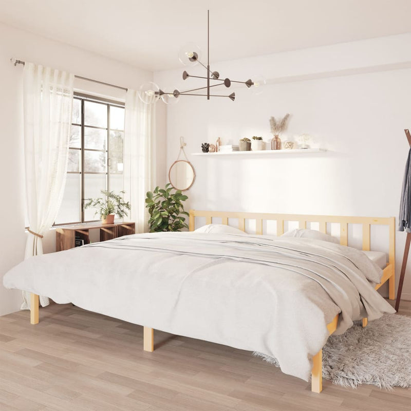 Bed Frame without Mattress Solid Wood 183x203 cm King Payday Deals