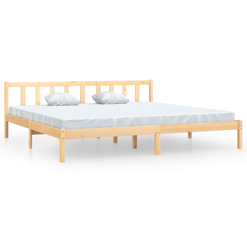 Bed Frame without Mattress Solid Wood 183x203 cm King Payday Deals