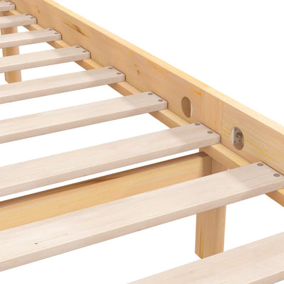 Bed Frame without Mattress Solid Wood 183x203 cm King Payday Deals