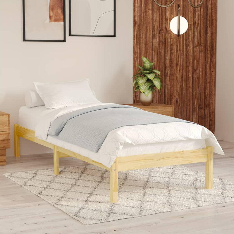 Bed Frame without Mattress Solid Wood 90x190 cm Payday Deals