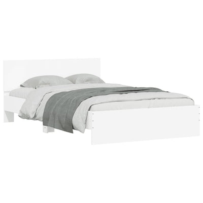 Bed Frame without Mattress White 135x190 cm Payday Deals