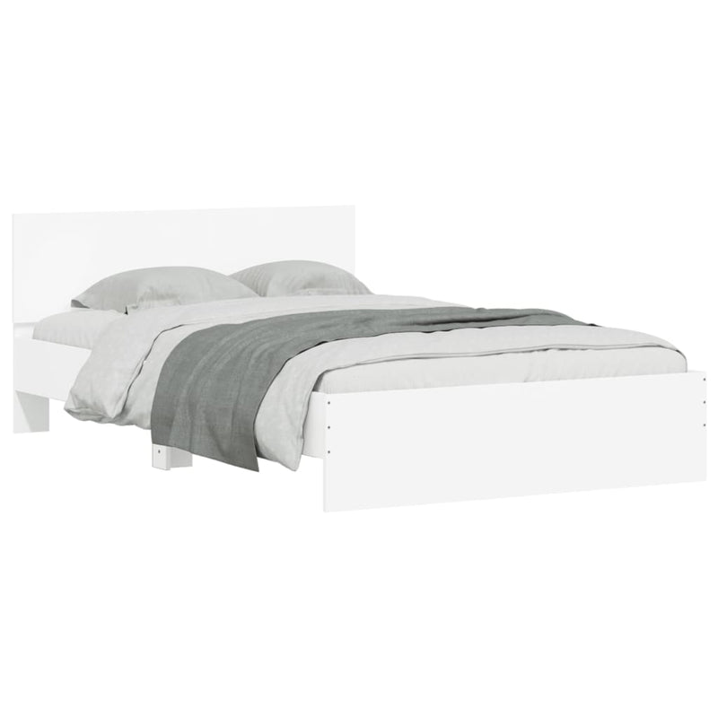 Bed Frame without Mattress White 135x190 cm Payday Deals