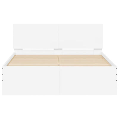Bed Frame without Mattress White 135x190 cm Payday Deals