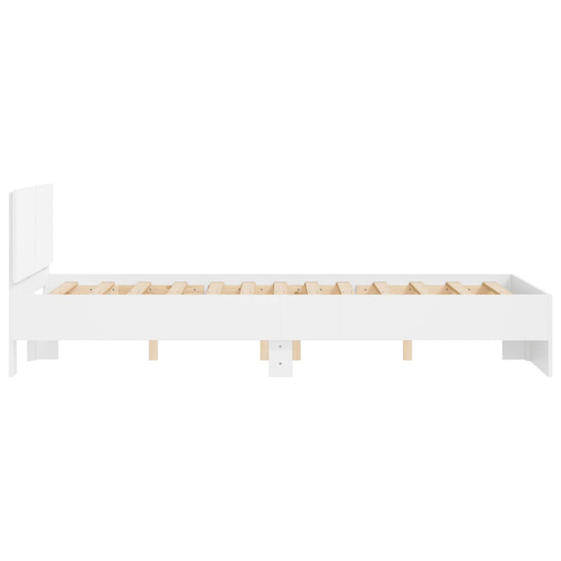 Bed Frame without Mattress White 135x190 cm Payday Deals