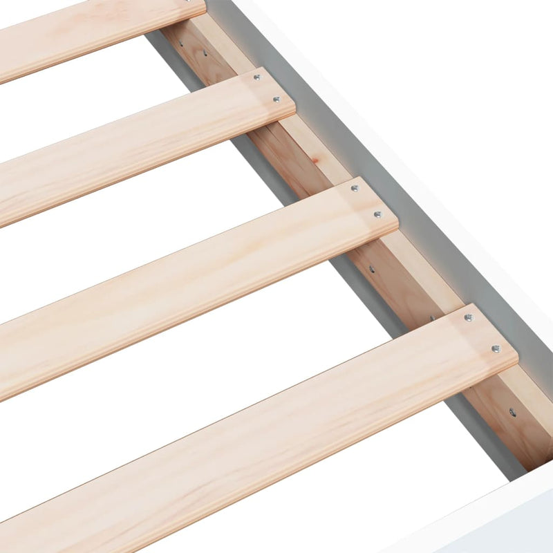 Bed Frame without Mattress White 135x190 cm Engineered Wood Payday Deals
