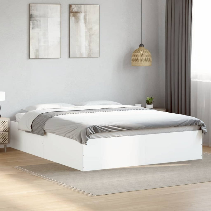 Bed Frame without Mattress White 150x200 cm Payday Deals