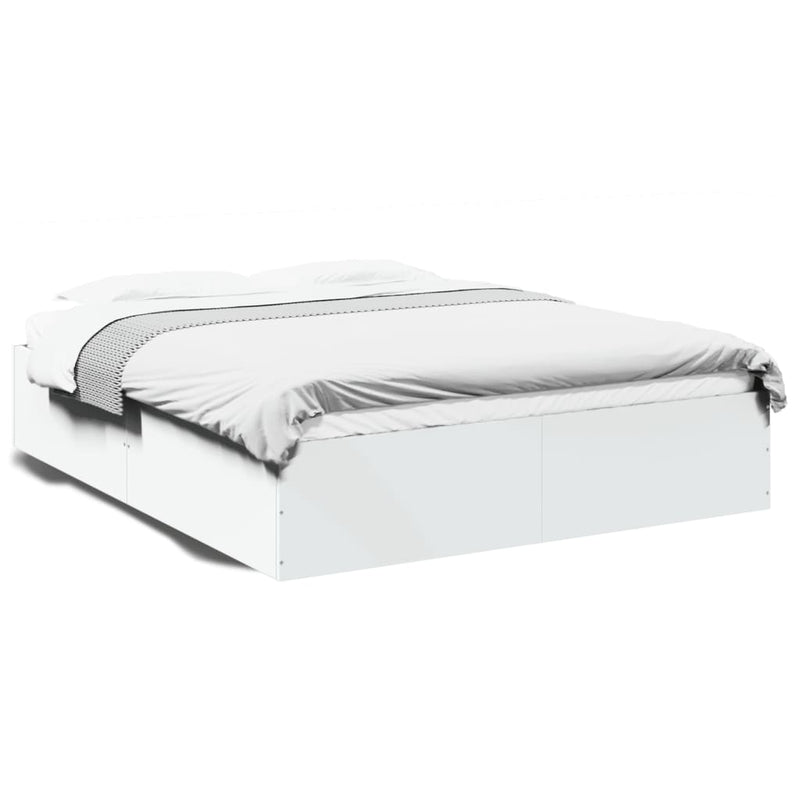 Bed Frame without Mattress White 150x200 cm Payday Deals