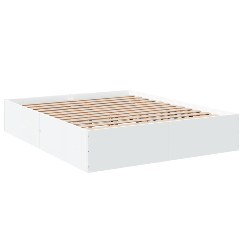 Bed Frame without Mattress White 150x200 cm Payday Deals