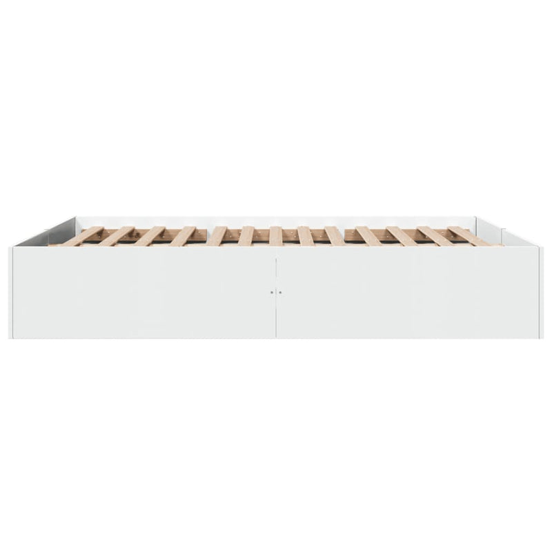 Bed Frame without Mattress White 150x200 cm Payday Deals