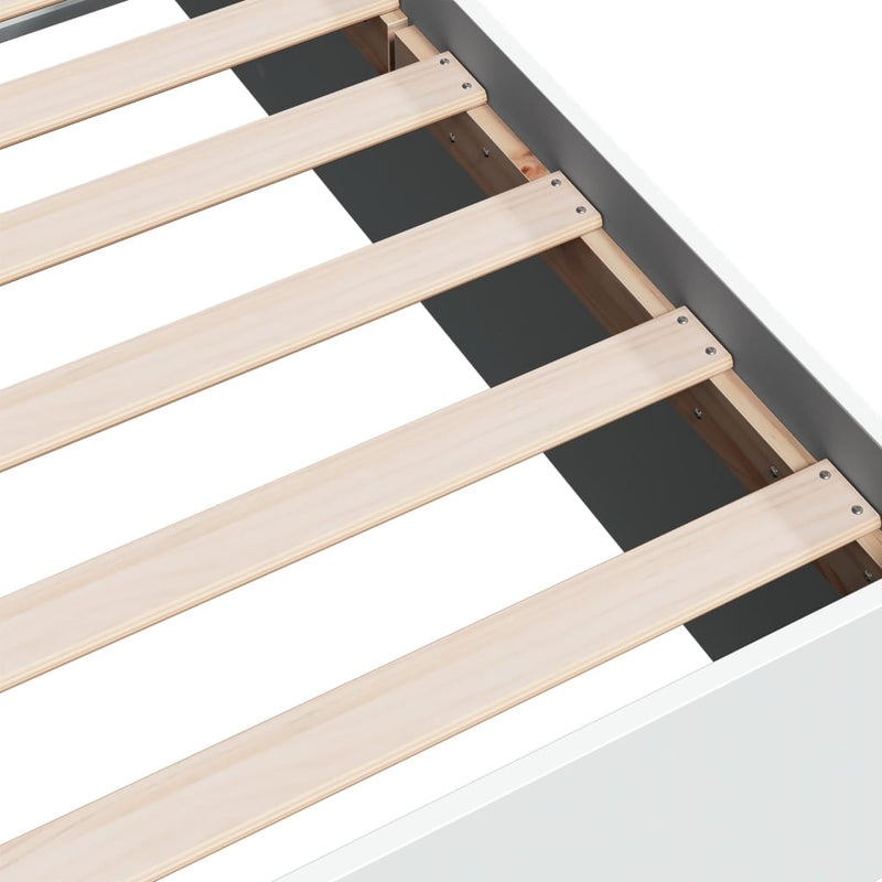 Bed Frame without Mattress White 150x200 cm Payday Deals