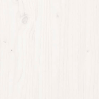 Bed Frame without Mattress White 183x203 cm King Solid Wood Pine Payday Deals