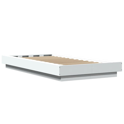 Bed Frame without Mattress White 90x190 cm Payday Deals