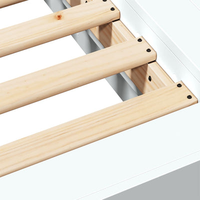 Bed Frame without Mattress White 90x190 cm Payday Deals