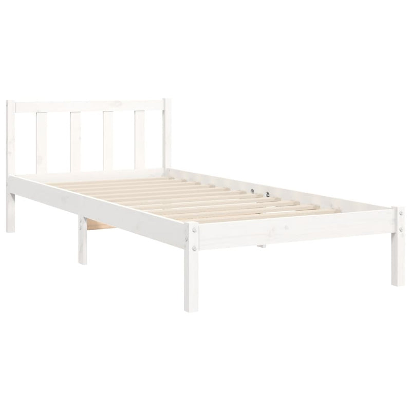 Bed Frame without Mattress White 90x190 cm Solid Wood Pine Payday Deals