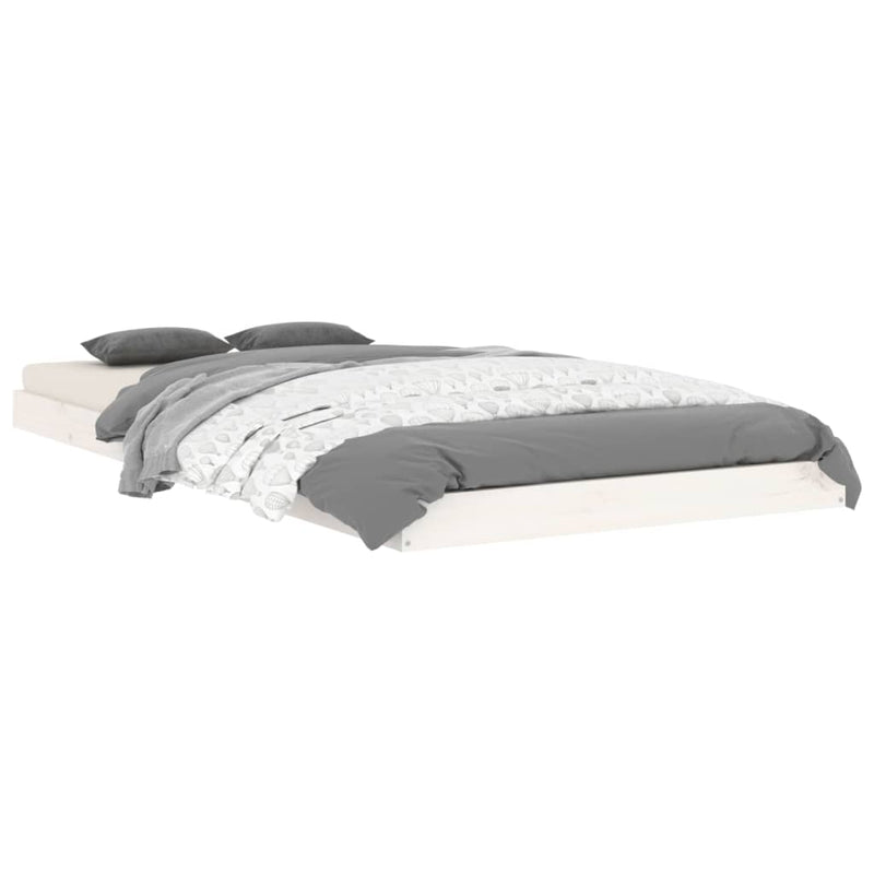 Bed Frame without Mattress White 90x190 cm Solid Wood Pine Payday Deals