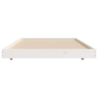Bed Frame without Mattress White 90x190 cm Solid Wood Pine Payday Deals