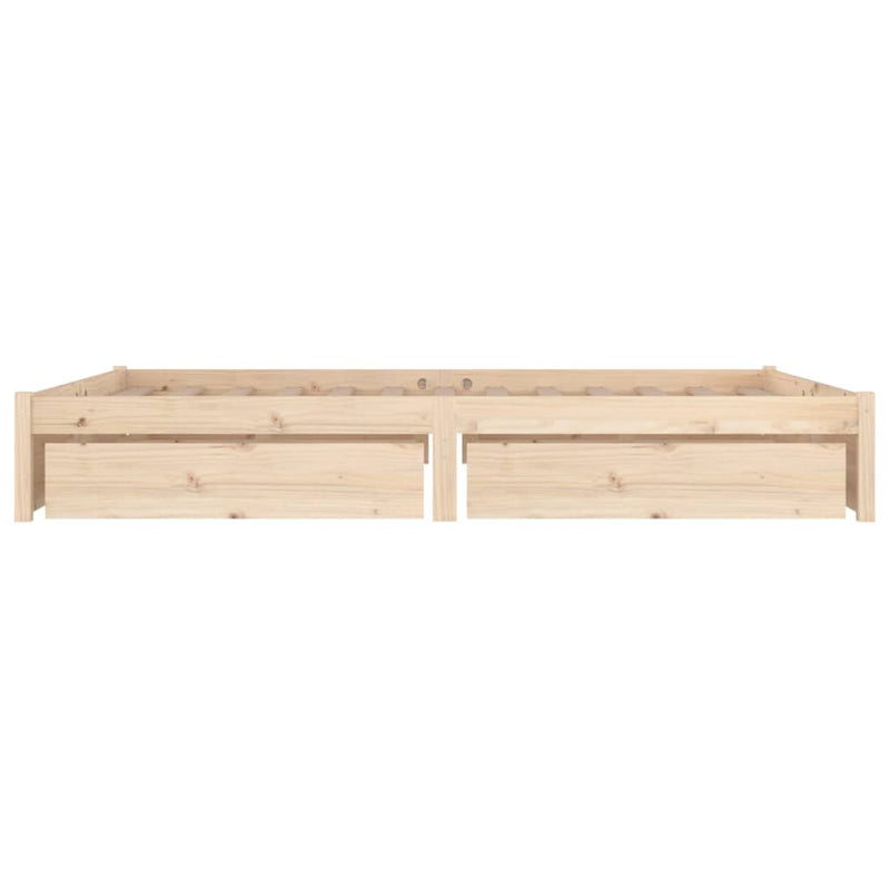 Bed Frame without Mattress with Drawers 135x190 cm Payday Deals