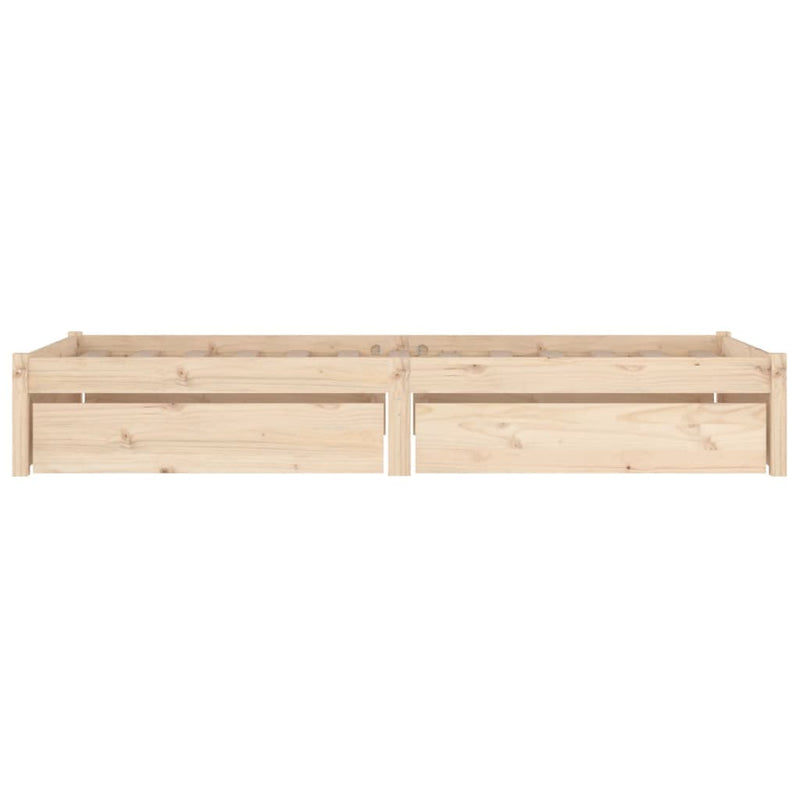 Bed Frame without Mattress with Drawers 90x190 cm Payday Deals
