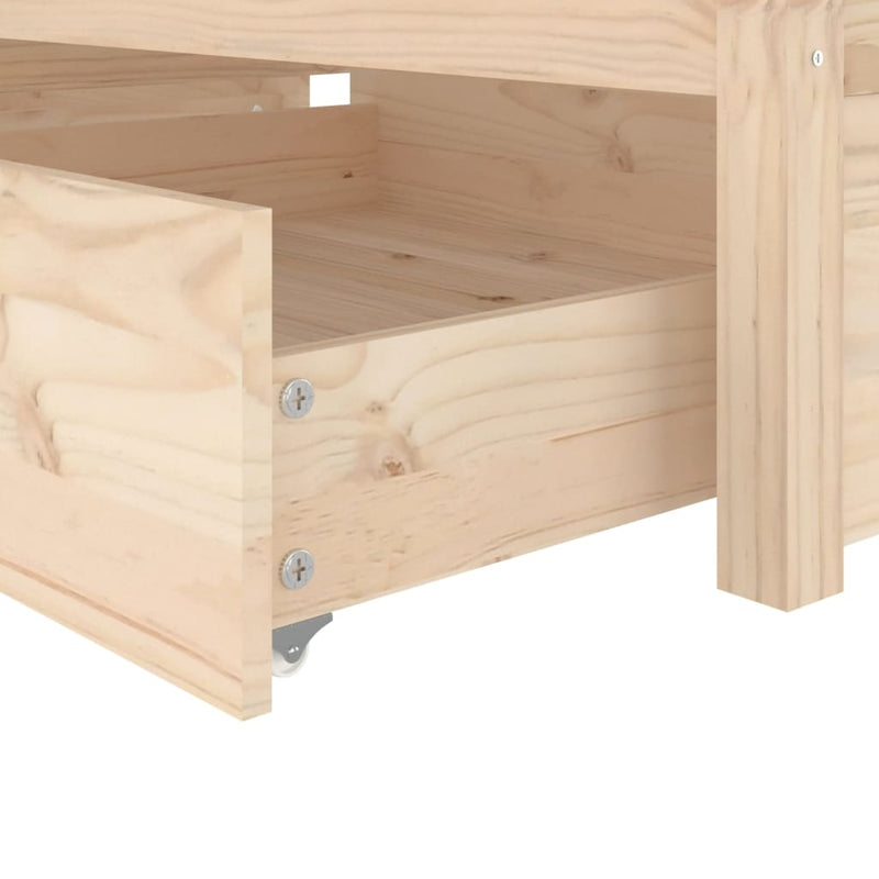 Bed Frame without Mattress with Drawers 90x190 cm Payday Deals